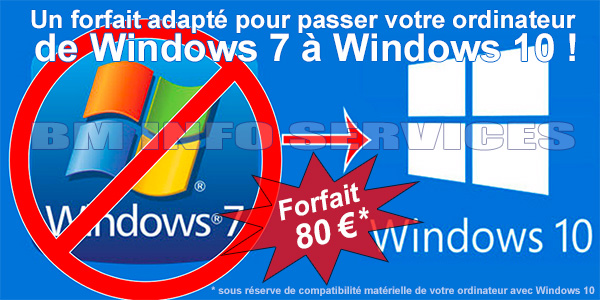 de Windows 7 à Windows 10